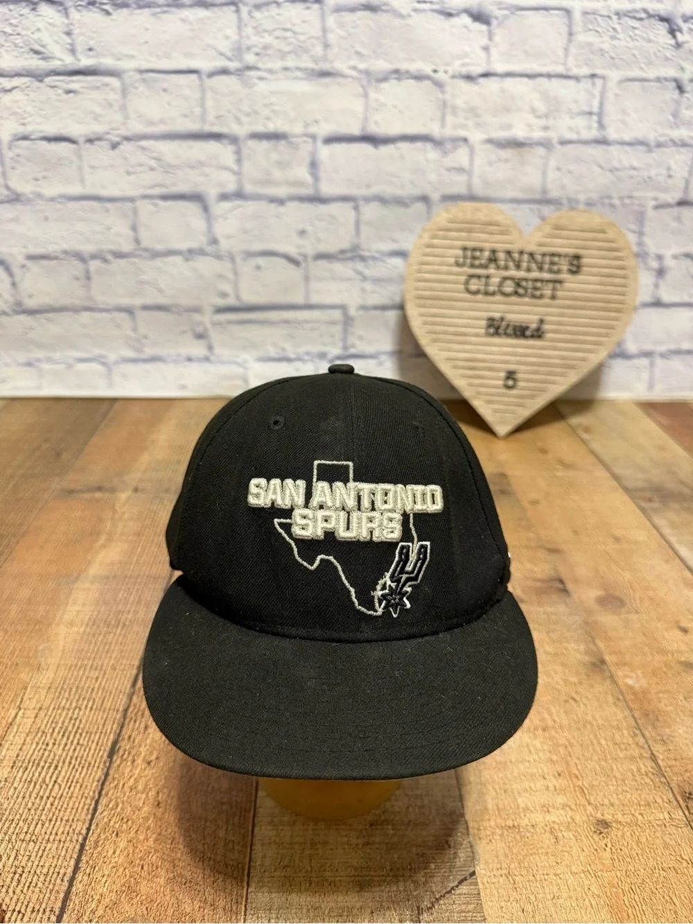 San Antonio Spurs New Era 9FIFTY Snapback Hat Black Texas Logo NBA Cap